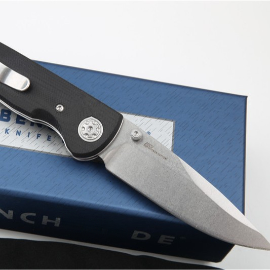 High quality BM698 Camping Tactical Folding Knife G10 Wilderness Survival High-Hardness Sharp Pocket Self-Defense Knife