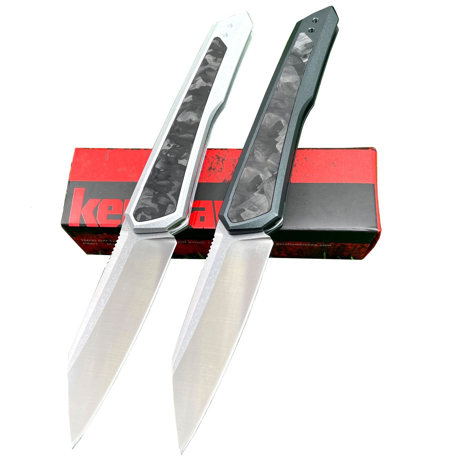 KS7050 Aviation Aluminum Handle Side Jump Knife M390 Blade Folding Knife Outdoor Tactical Camping Hiking Hunting EDC Knife