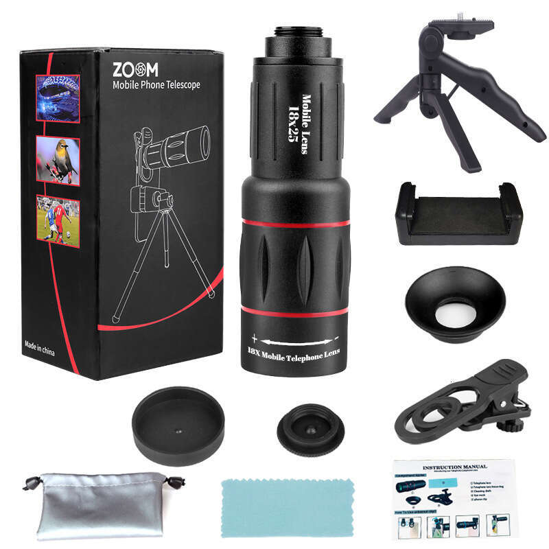 18x25 telephoto photography 18x high-definition high-power external mobile phone telescopes clip ipad camera fish eye phones zoom lens for iphone