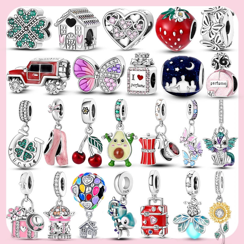 Charms 2025 s Original 925 Sterling Silver Charms Beads for Original Pendants Bracelets Charms Dangle DIY Jewelry Gift 260423