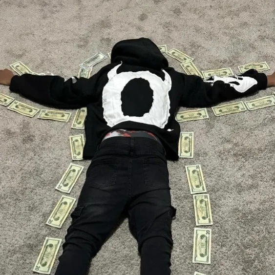 Y2K Casual applique Hooded Printed Sweatshirts for Women Unisex 90s tops couple Hoodie Pattern Sweatshirt Retro Street Clothing 250220