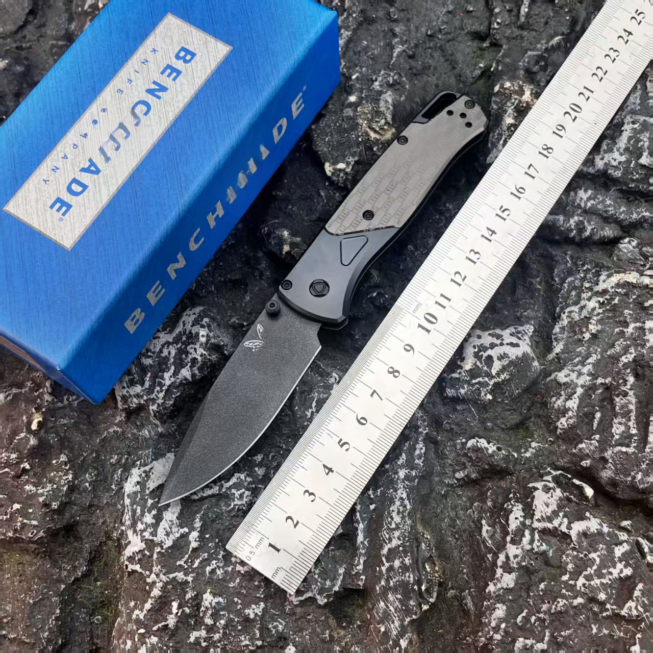 BM535 KITH Bugout Aluminum Handle Ball Bearings Mark M390 Pocket EDC Tool Camping Hunting Fish Tactical Folding Blade Knife