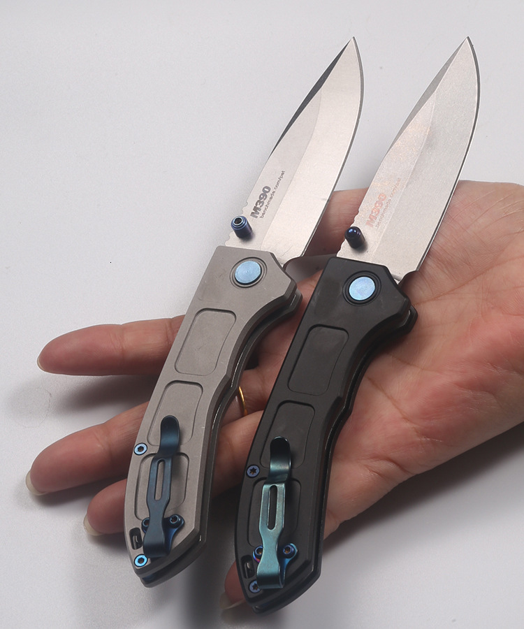 BM 748 Narrows Titanium M390 Blade Folding Knife Outdoor Camping Hunting Pocket EDC Utility Knife