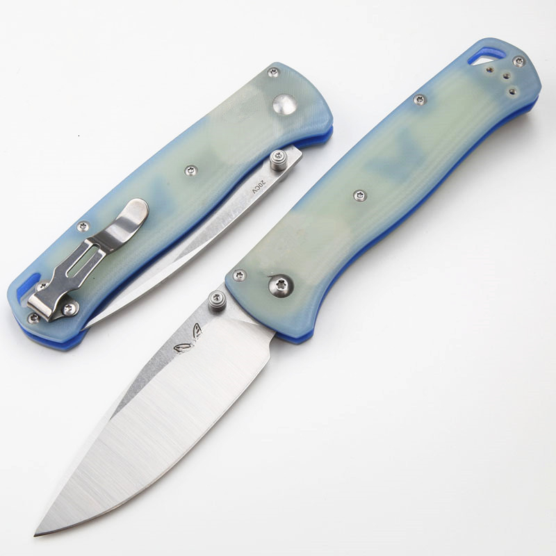 BM Bugout 535 Folding Knife 8C13Mov Blade G10 Handle Integrated Multi-purpose Kitchen Utility Knife with Blades Safety Utility