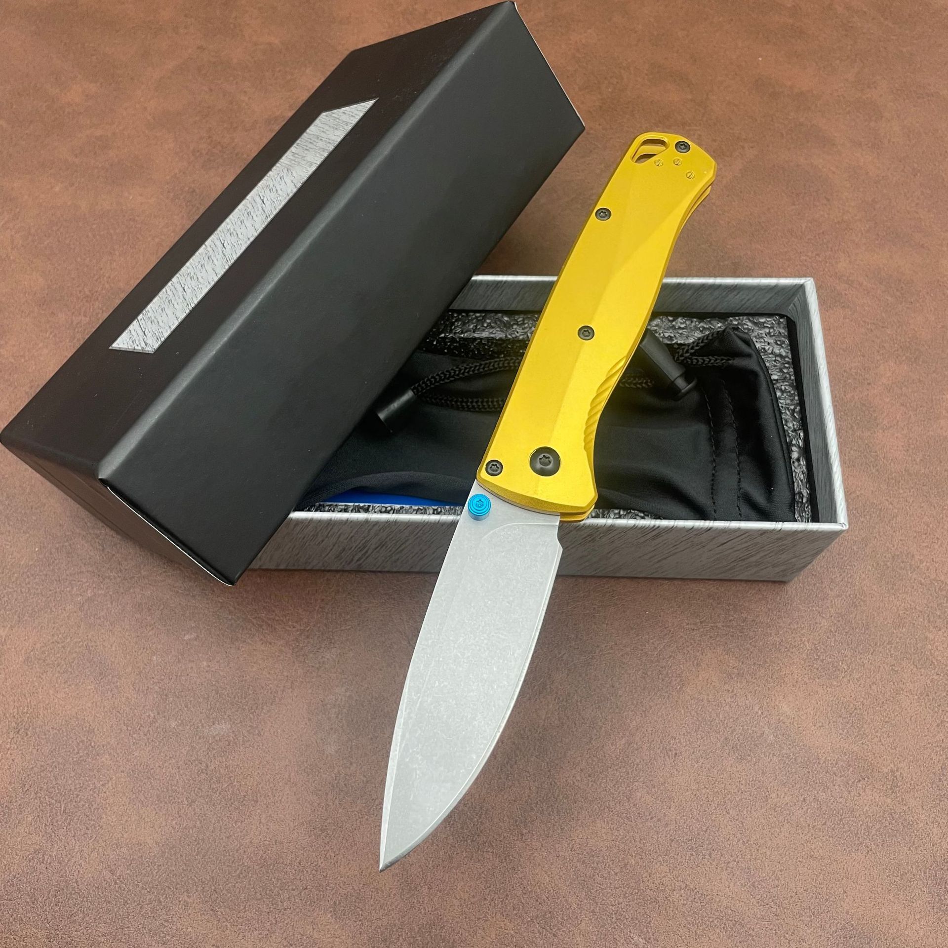 BM535-07 Aluminum alloy handle M390 blade BUGOUT Folding knife Outdoor Camping Hunting Pocket EDC Tool Knife