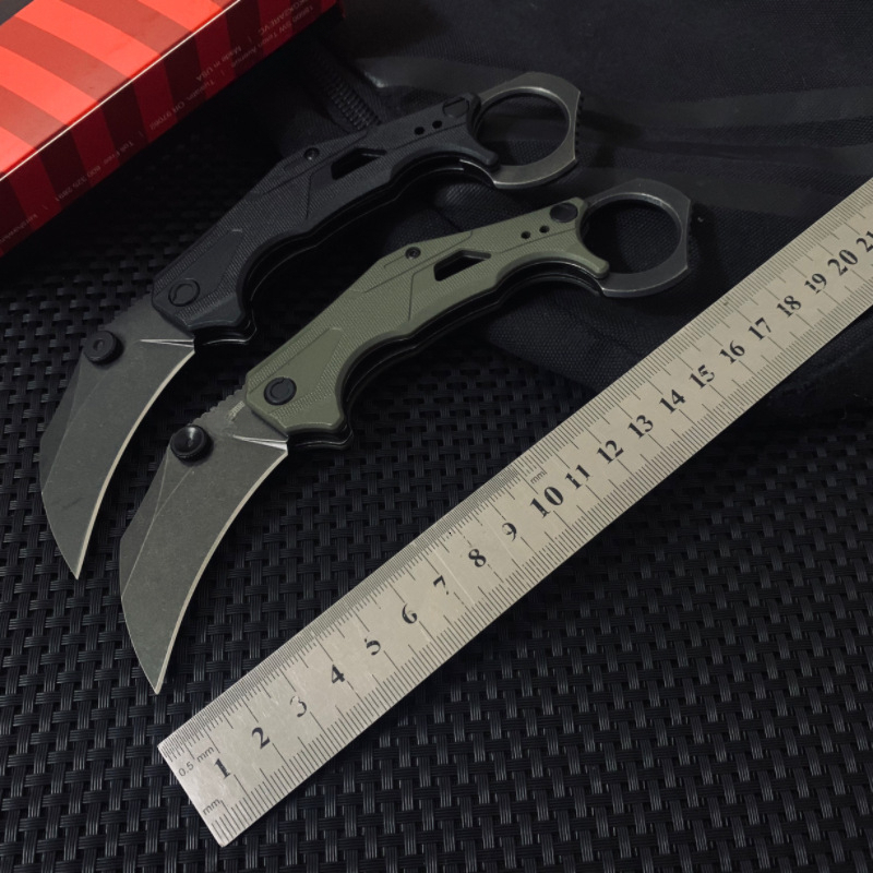 Ks2064Camping Folding Knife 8CR13 Blade G10 Handle Pocket Survival Tactical Hunting Utility Knives EDC Tools