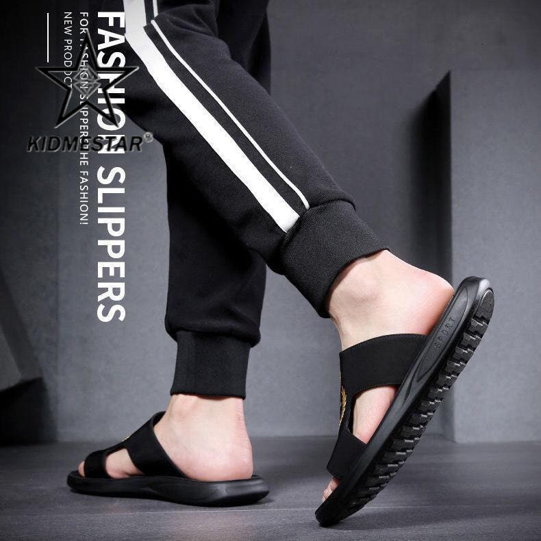 2026 Summer New Men's Luxury Home Comfort Slippers - Large Size - High-end Fashion Trend - Breathable - Simple Design - Outdoor Anti-slip - Beach