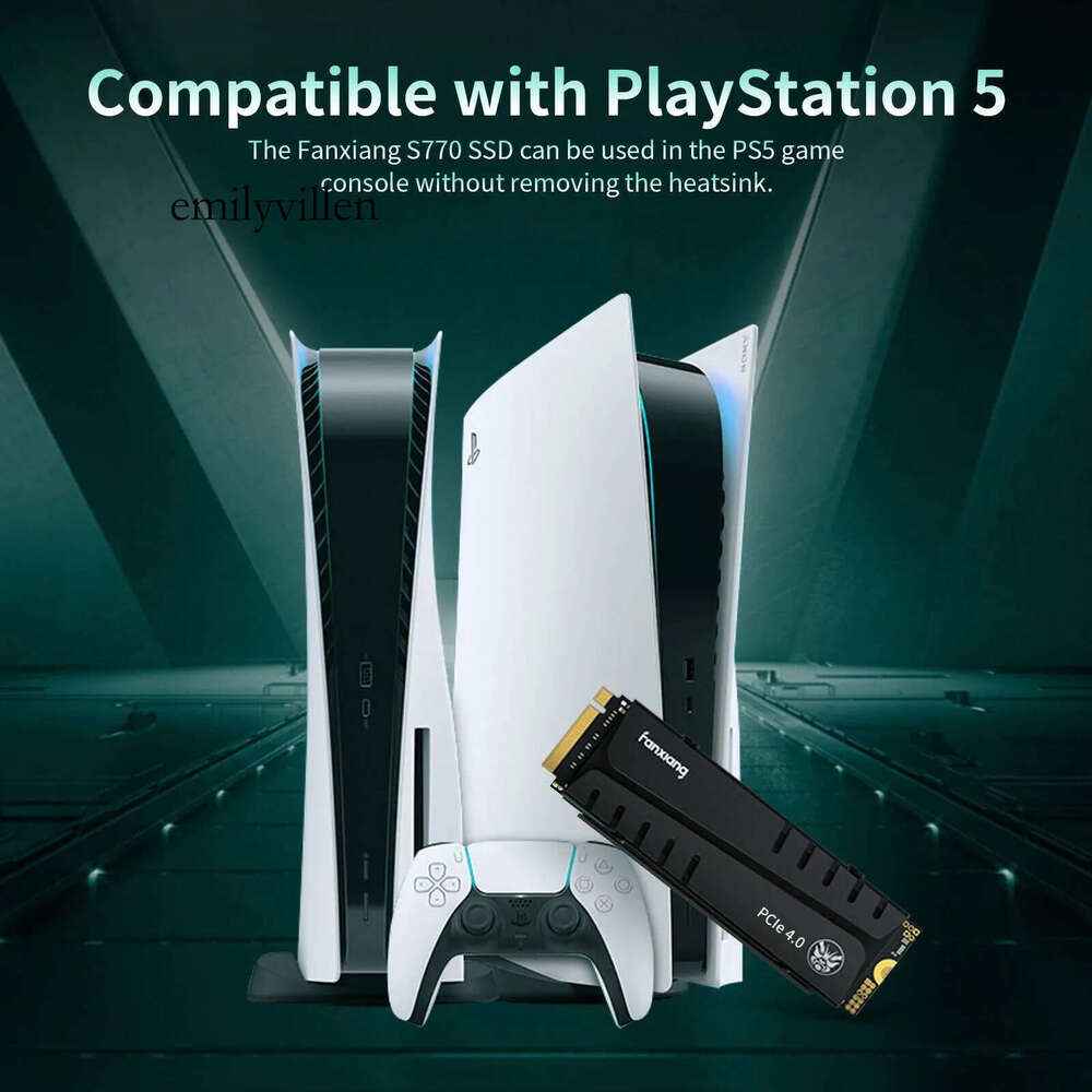 Fanxiang SSD 1TB 2TB 4TB 7400MBs M2 NVMe PCIe40 DRAM Cache Internal Solid State Drive For PS5 EU US Local Delivery S770