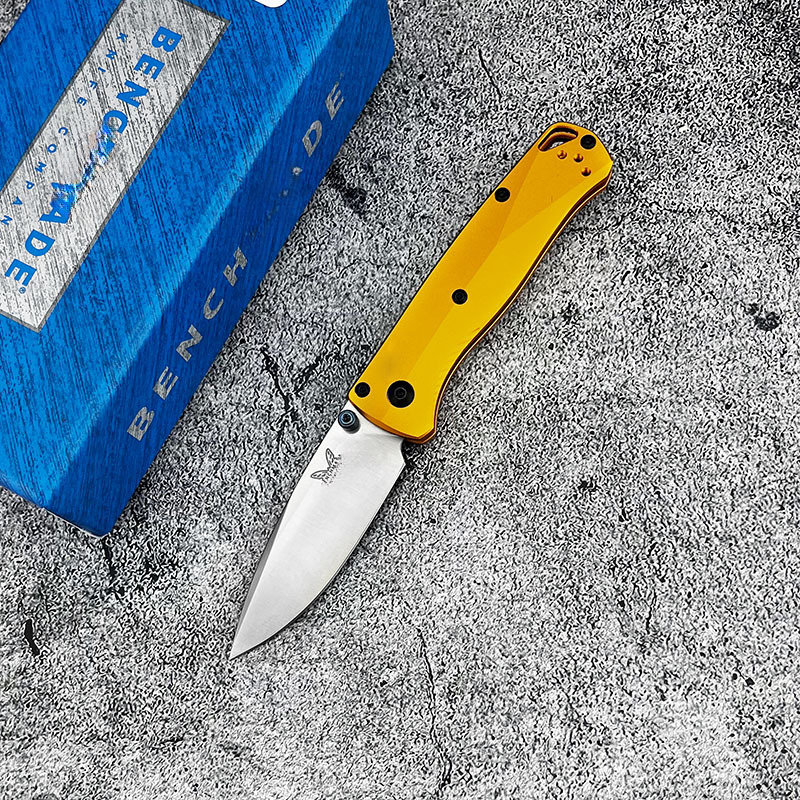 BM 533 D2 Blade Aluminum Shank Pocket Folding Knife EDC Outdoor Camping Tool Self Defense Hunting Tactical Knife
