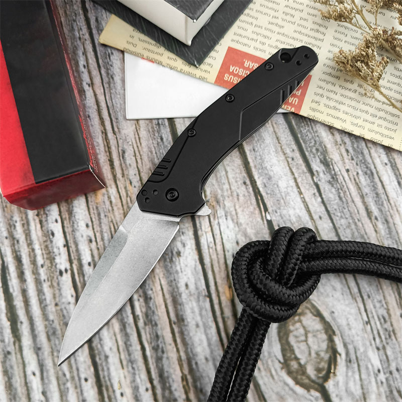 KS 1812 Outdoor folding knife D2 Steel aluminum handle Survival Portable Field knives Camping equipment knives Cutting Tool