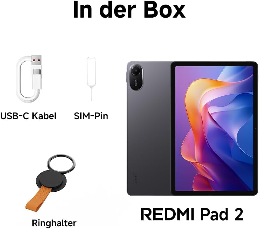 Xiaomi Tablet Redmi Pad 2 Wifi 8+ 256GB, 11 Inch 2.5 K Crystal Clear Display, Large 9000 mAh Battery, Advanced Helio G100-Ultra, Quadruple Speaker for