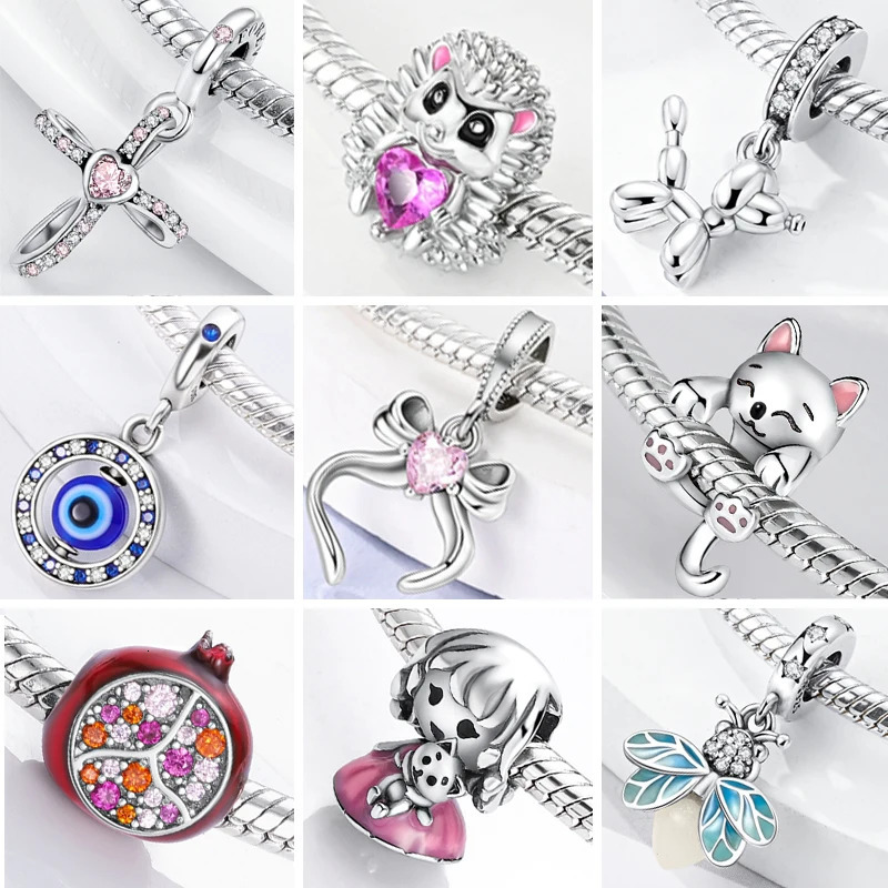 Charms 2025 s Original 925 Sterling Silver Charms Beads for Original Pendants Bracelets Charms Dangle DIY Jewelry Gift 260423