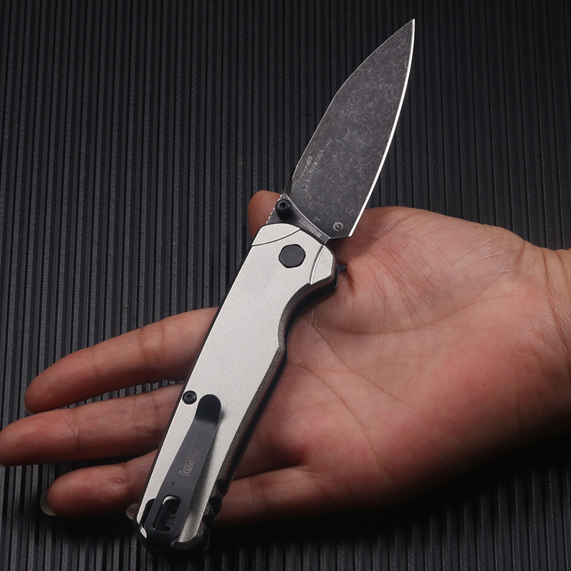 6105 Outdoor Self Defense Pocket Folding Knife Handle for Camping, Climbing, and Survival, Portable and Sharp