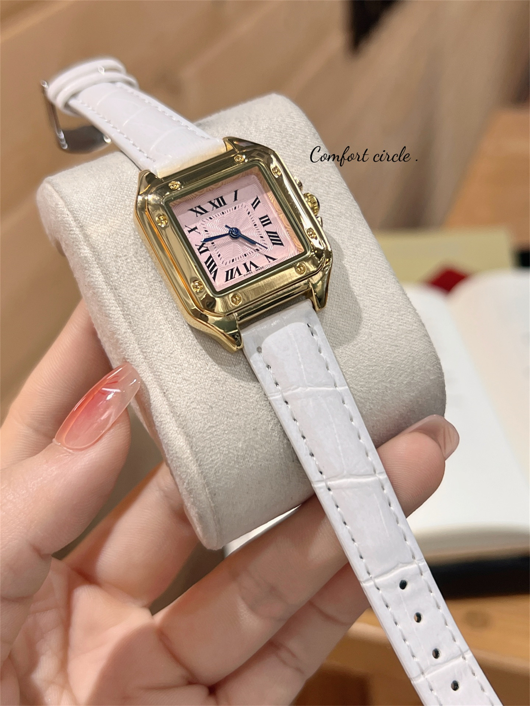 Top Mens women CARTER PANTHEREity DE diamond watch designer luxury quartz movement watches high qualit rose gold stainless steel strap women Wristwatches #3769
