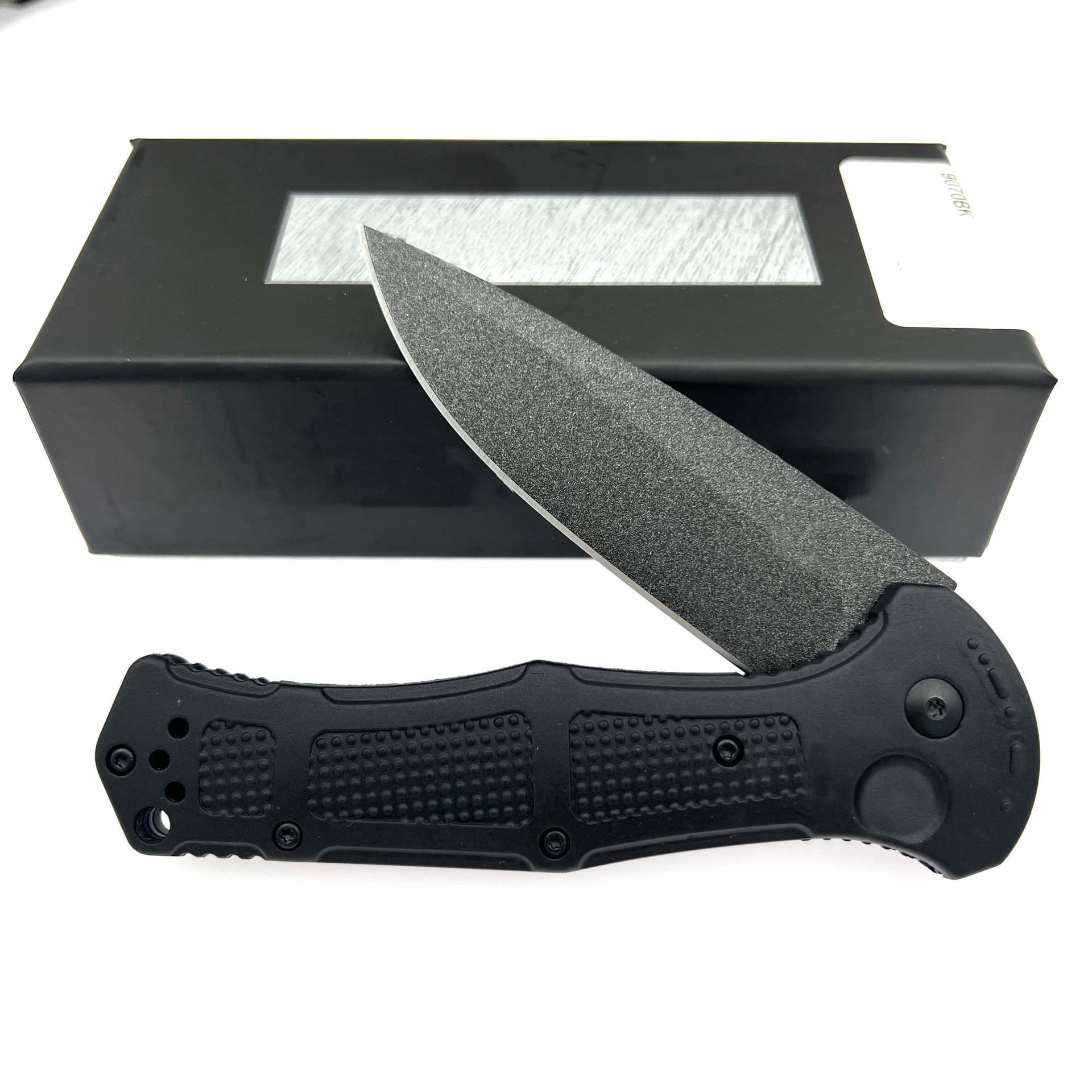 9070 Folding Pocket Knife D2 Blade Nylon Fiber Handle Camping Outdoor Hunting Self-defense Portable EDC Utility Knives Tools