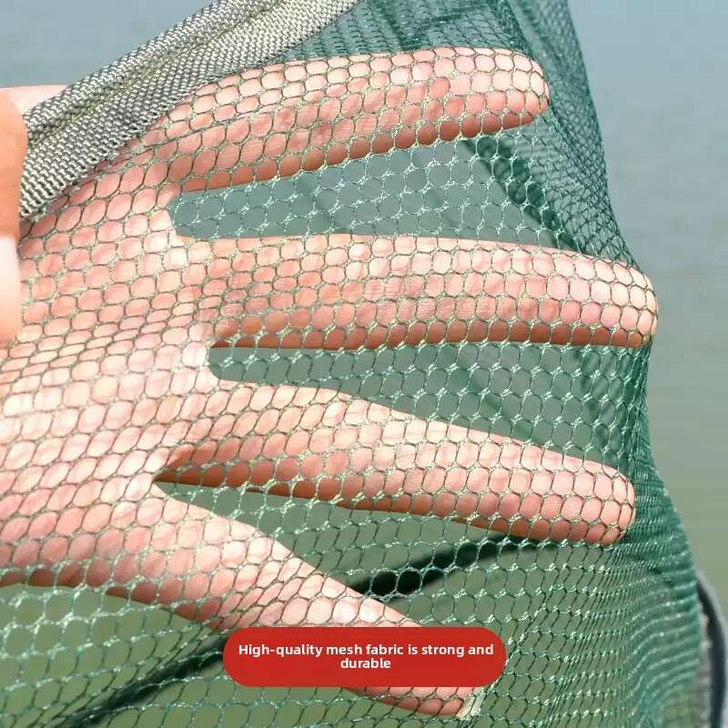 Open Foldable Fishing Cage Shrimp Crayfish Net Lift Dip Net for Outdoor Pond Lake Loach Catching