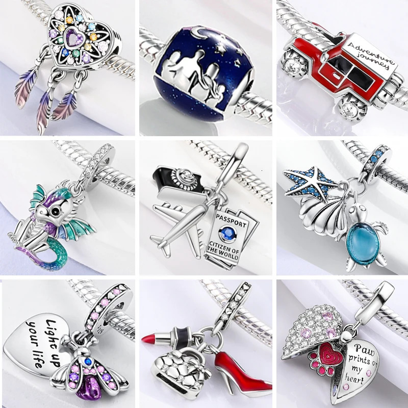 Charms 2025 s Original 925 Sterling Silver Charms Beads for Original Pendants Bracelets Charms Dangle DIY Jewelry Gift 260423