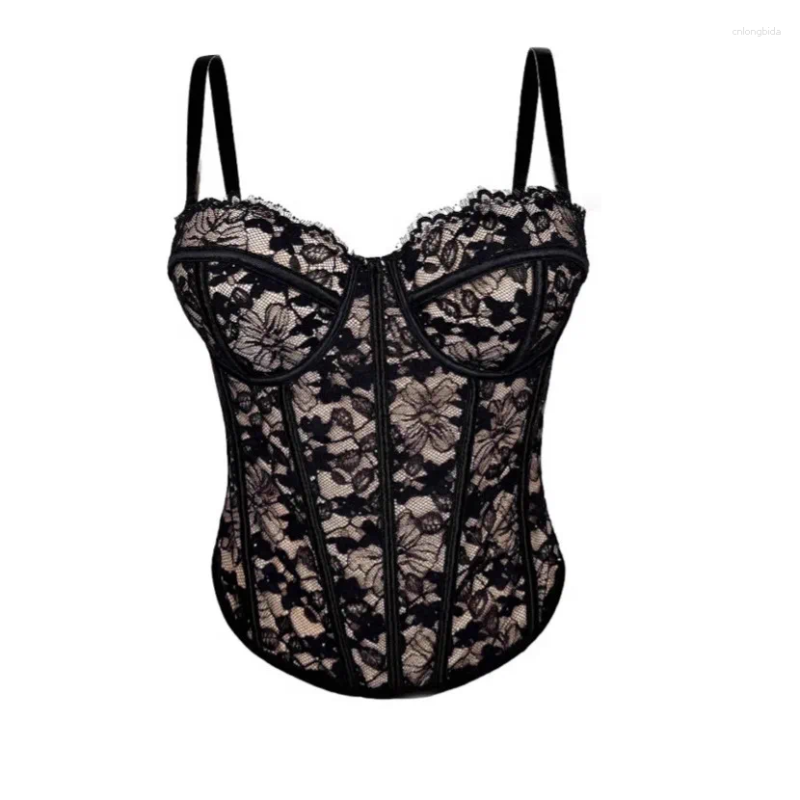 Women' s Tanks Elegant Shaping Sexy Lace Women Corset Fl
