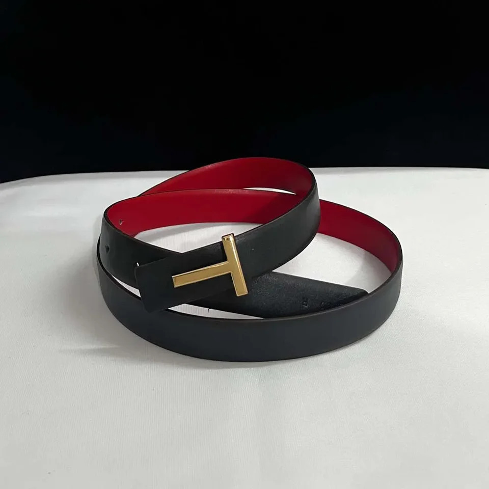 25mm Womens Belt ner Reversible Genuine Leather Belt For Women T Buckle Belt Female Jeans Dress Belt 260427