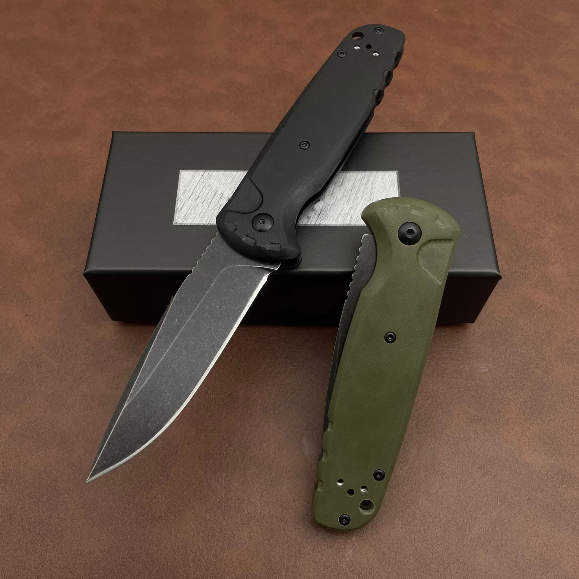 New BM 4300 Auxiliary Pocket Folding Knife D2 Blade G10 Handle EDC Hunting Cutting Survival Knives Outdoor Hiking Camping Tool