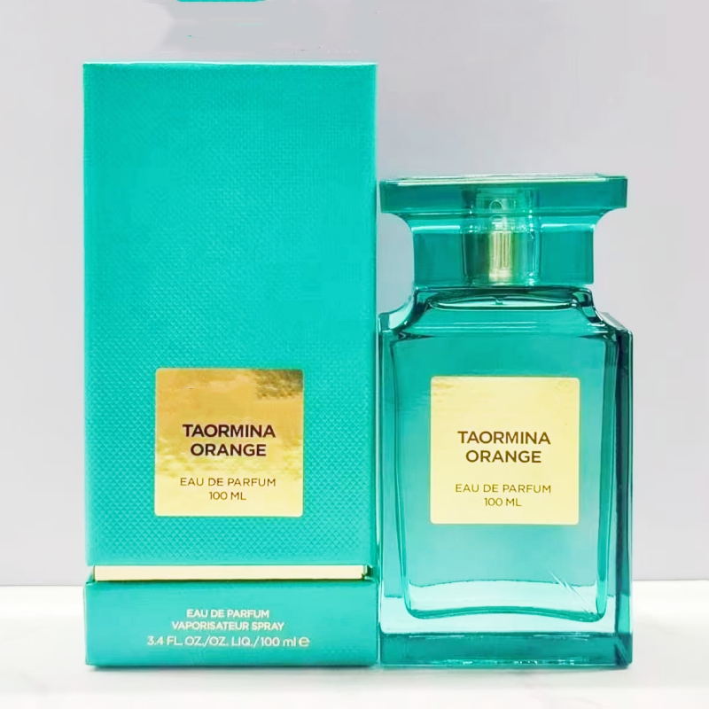 Neutral Perfume cologne designer for mens TAORMINA ORANGE 100ML Long lasting incense Eau De Parfum Lasting Fragrance incense intense charming Spray fast ship