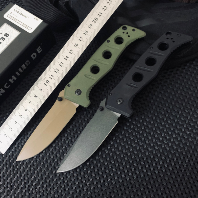 New BM 275 Adamas Folding KnifeOutdoor Tactical Knife Camping Practical Hunting EDC Tool D2 Blade G10 Handle with Pocket Clip