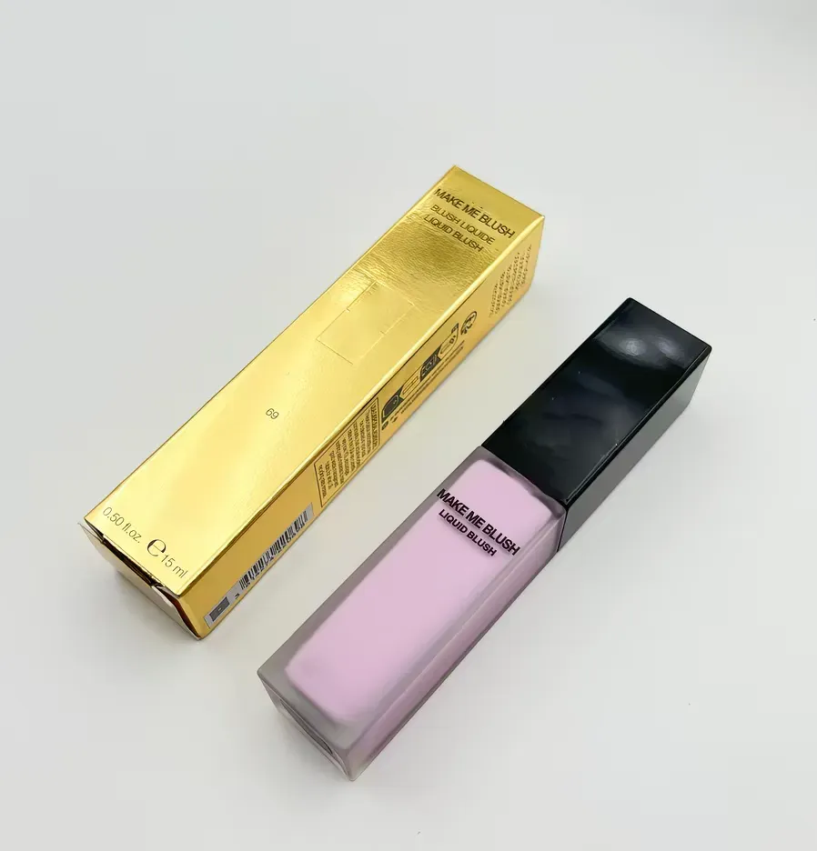 Brand Blush Liquid Blush 15ml Waterproof Blendable Cream Blush 6 Colors High Pigment Nural Finish Long-wear Cheek Rouge Face Makeup