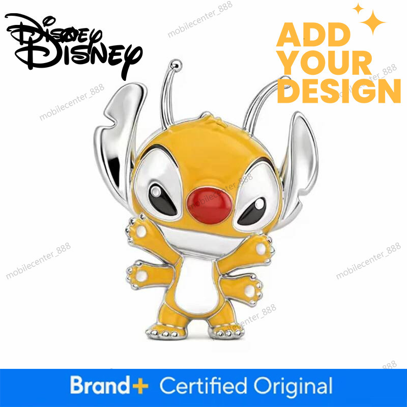 Designer Disney Jewelry 925 Silver Disney 2026 New Lilo & Stitch Charms Pendant Fit For Necklace Bracelet DIY Birthday Festivals Fine Women's Par - view 3