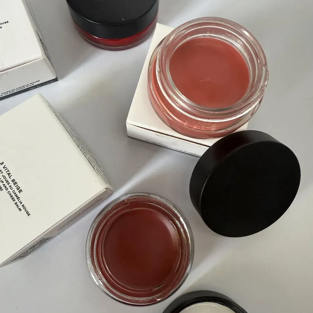 Brand 7 colors 6.5g Red Camellia Lip And Cheek Balm N1 De Lip Face Makeup Silky Multi-Use Long-Lasting Cream Blush Lipstick For Woman Hydrating Lip Ma