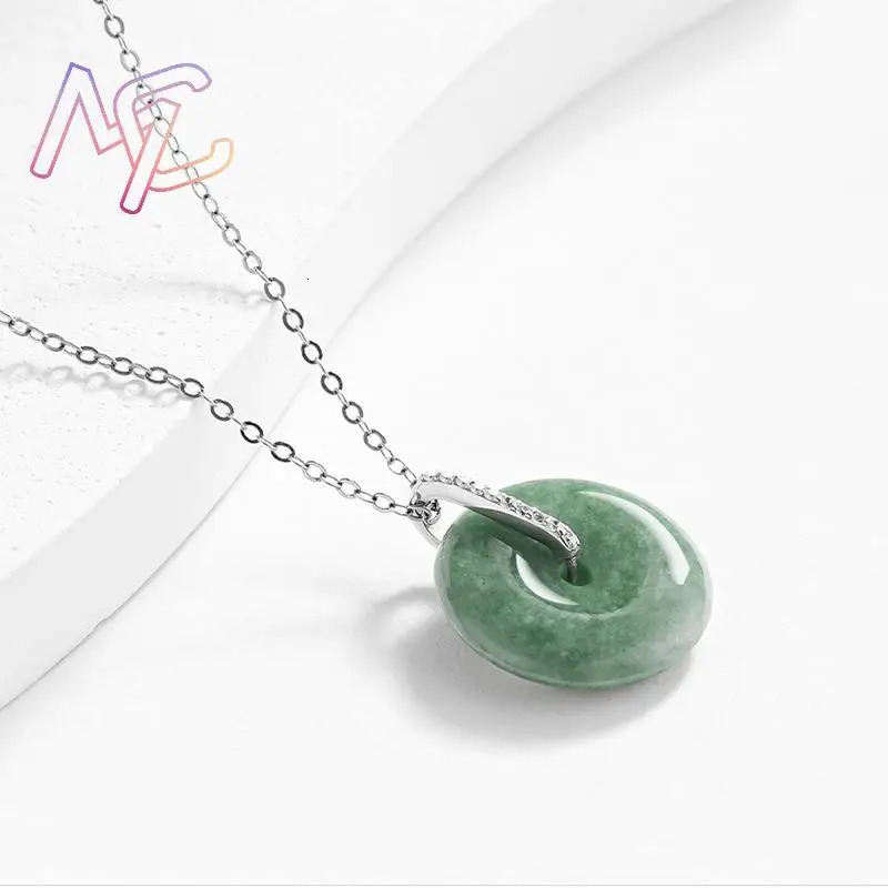Myanmar Jadeite Snake Cross Pendant Necklace Burmese Jade Charm Fashion Accessories Vintage y Lucky Jewelry 260427