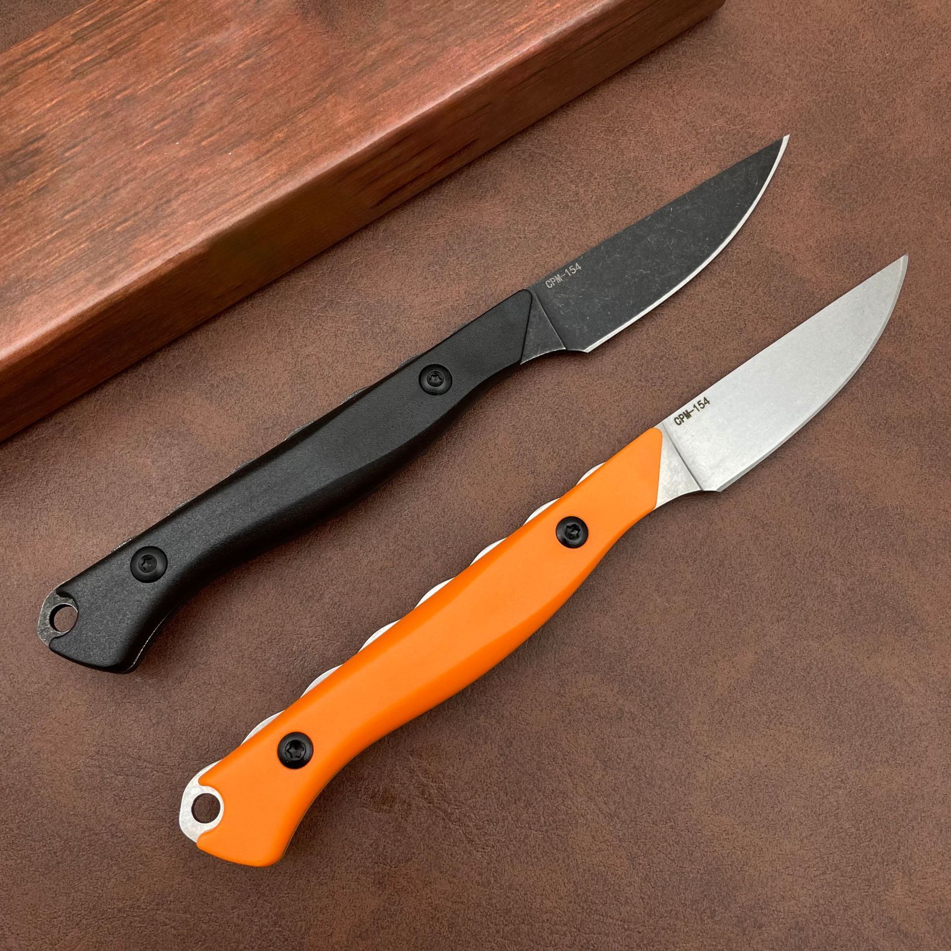 BM 15700 Fixed Blade Knife CPM-154 Blade Santoprene Handle Durable Outdoor Camping EDC Hiking Portable Multitool Straight Knives