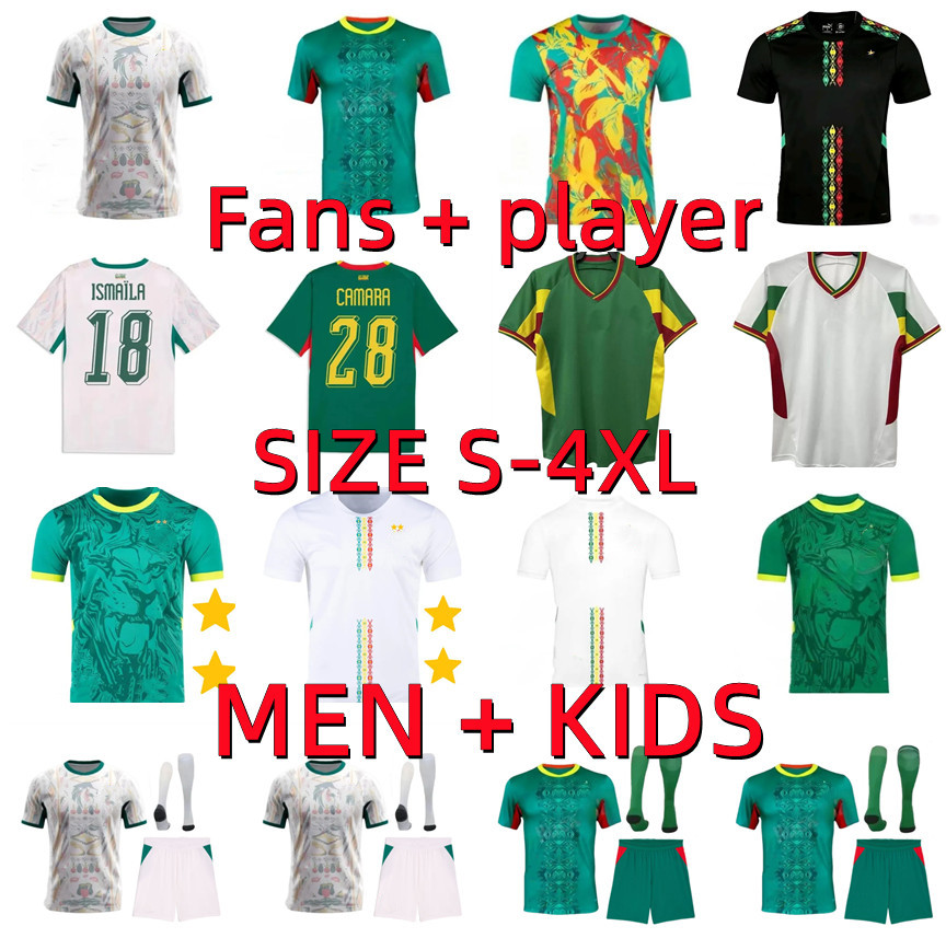 XXXL 4XL 25 26 27 World Cup Senegal Soccer Jerseys 2026 2027 MANE SARR P.M.SARR N.JACKSON NDIAYE LAMINE KOULIBALY 2002 retro Football Shirt Men Kid Kit player version
