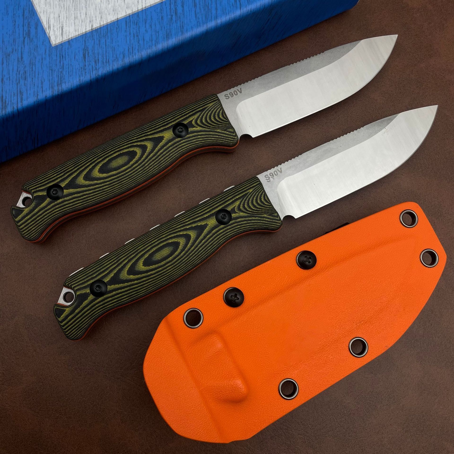 BM 15002 Wilderness Survival Straight Blade Pocket Knife with Sheath Hunting Combat Tools Bushcrafter Outdoor Gift Knives