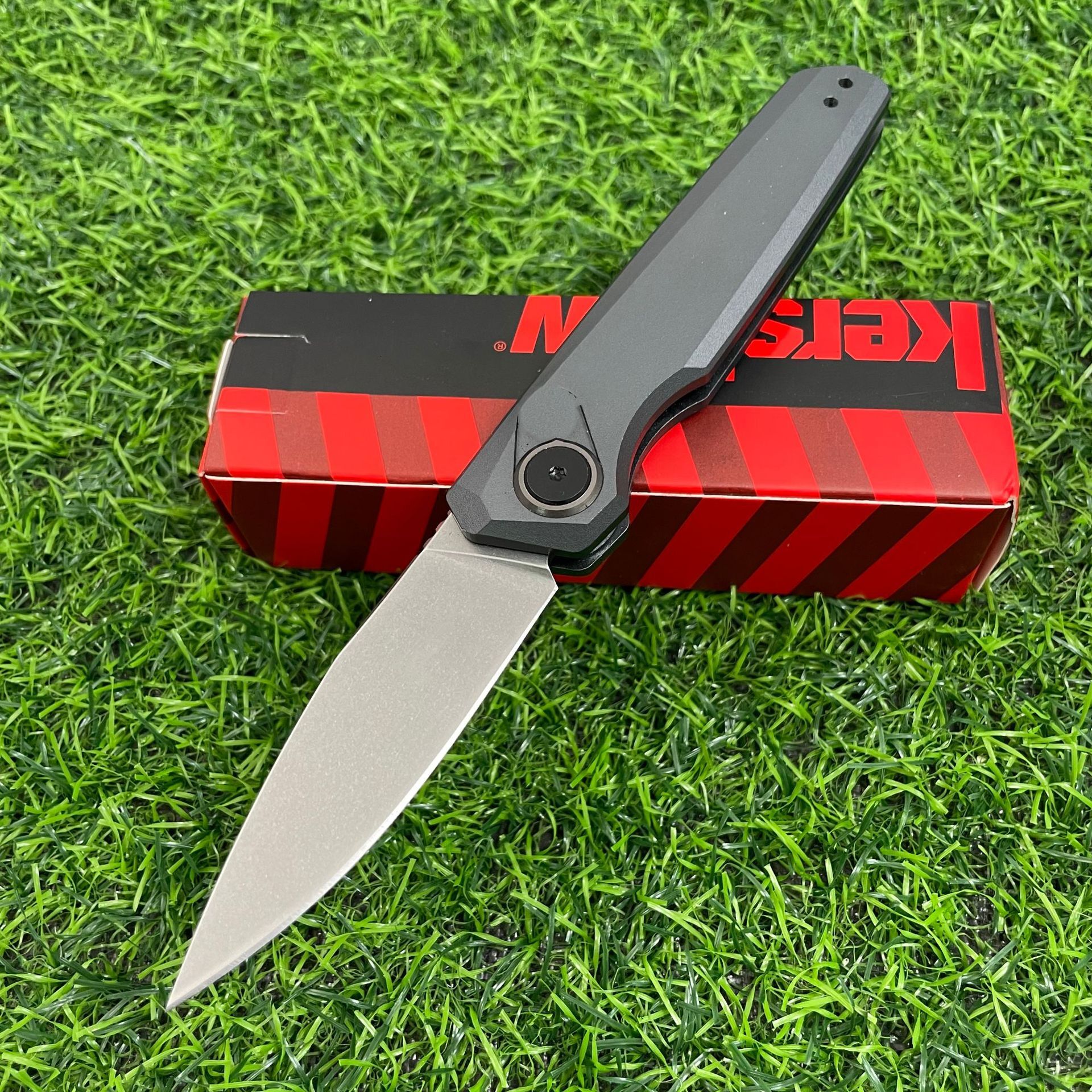 New 7551 Outdoor Camping Folding Knife CPM-154 Blade Aluminum Alloy Handle Pocket Survival Tactical Hunt Utility Knives EDC Tool