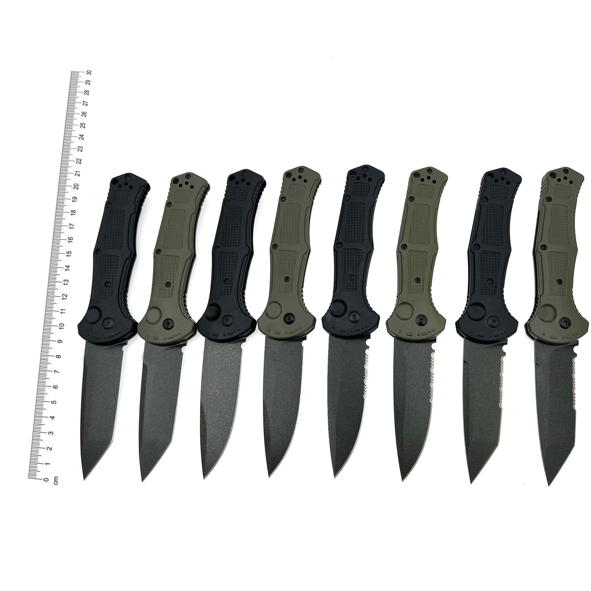 9070 Folding Pocket Knife D2 Blade Nylon Fiber Handle Camping Outdoor Hunting Self-defense Portable EDC Utility Knives Tools