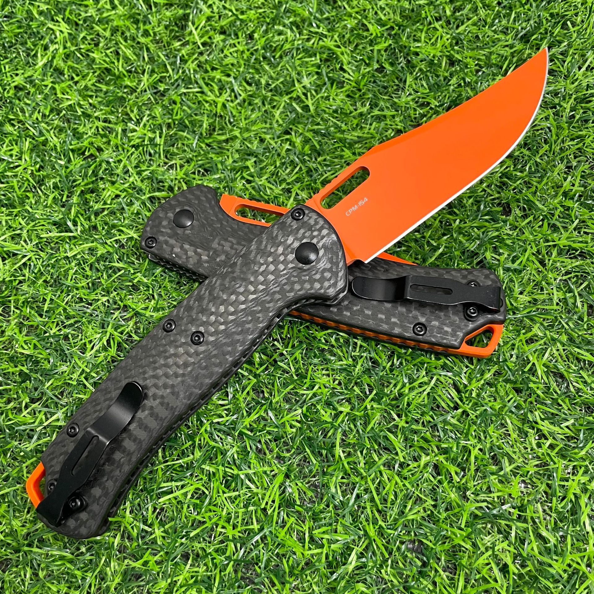 BM 15535 Knife Carbon Fiber Handle Hunting Folding Knife BENCH CPM154 Blade EDC Self Defense Pocket Multiool Knives Gitf for Men