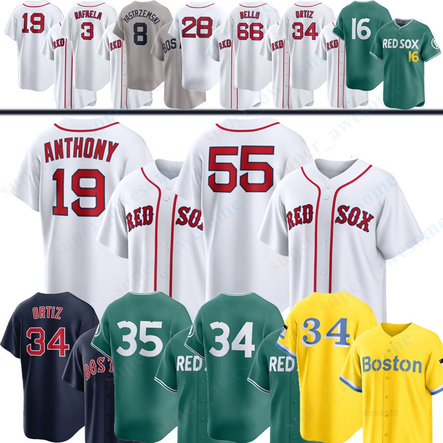 BostonS Red Sox Baseball Jersey Roman Anthony Kristian Campbell Ranger Suarez Marcelo Mayer Triston Casas Ceddanne Rafaela Wilyer Abreu Garrett Croche