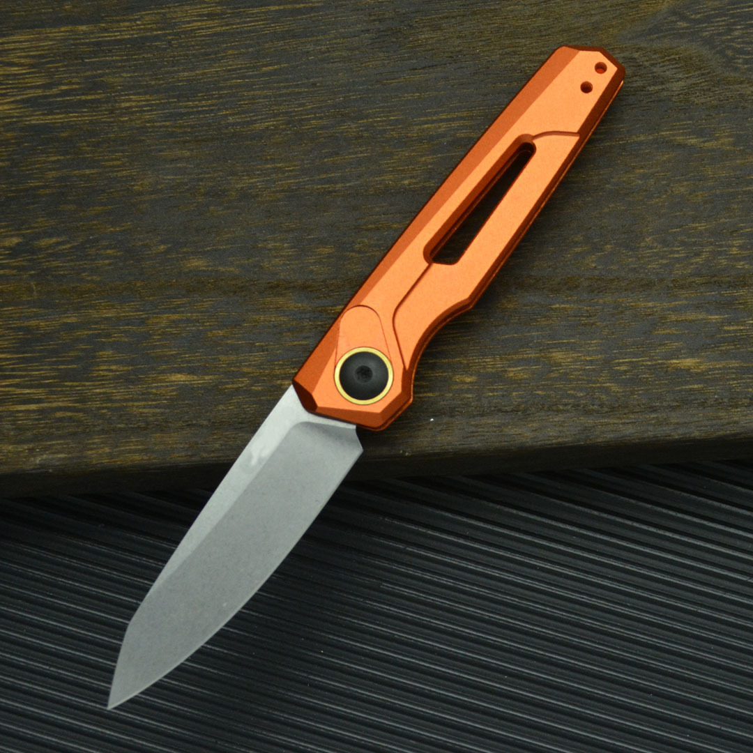 7550 Folding Knife High-Hardness 9Cr18Mov Blade T6 Aviation Aluminum Handle Practical Outdoor Camping Self-Defense EDC Tool