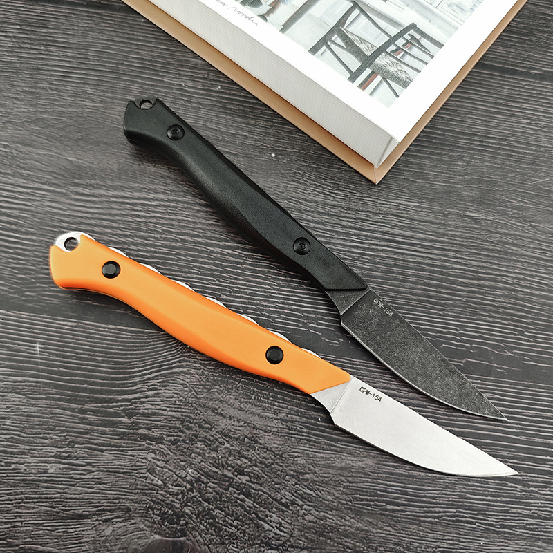 BM 15700 Fixed Blade Knife CPM-154 Blade Santoprene Handle Durable Outdoor Camping EDC Hiking Portable Multitool Straight Knives