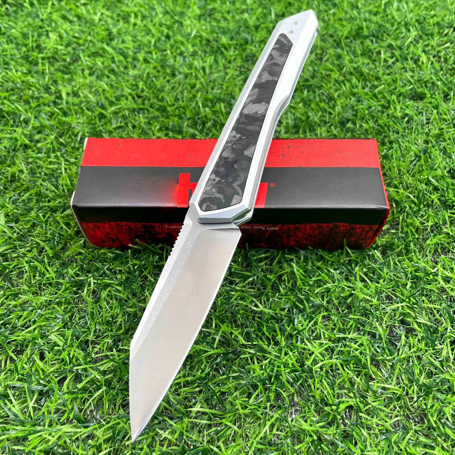 KS7050 Aviation Aluminum Handle Side Jump Knife M390 Blade Folding Knife Outdoor Tactical Camping Hiking Hunting EDC Knife