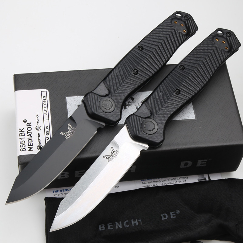 New 8551/8551bk Mark s90v Blade G10 Handle Copper Washer Hunt Tactical Outdoor EDC Tool Folding Camping Knife