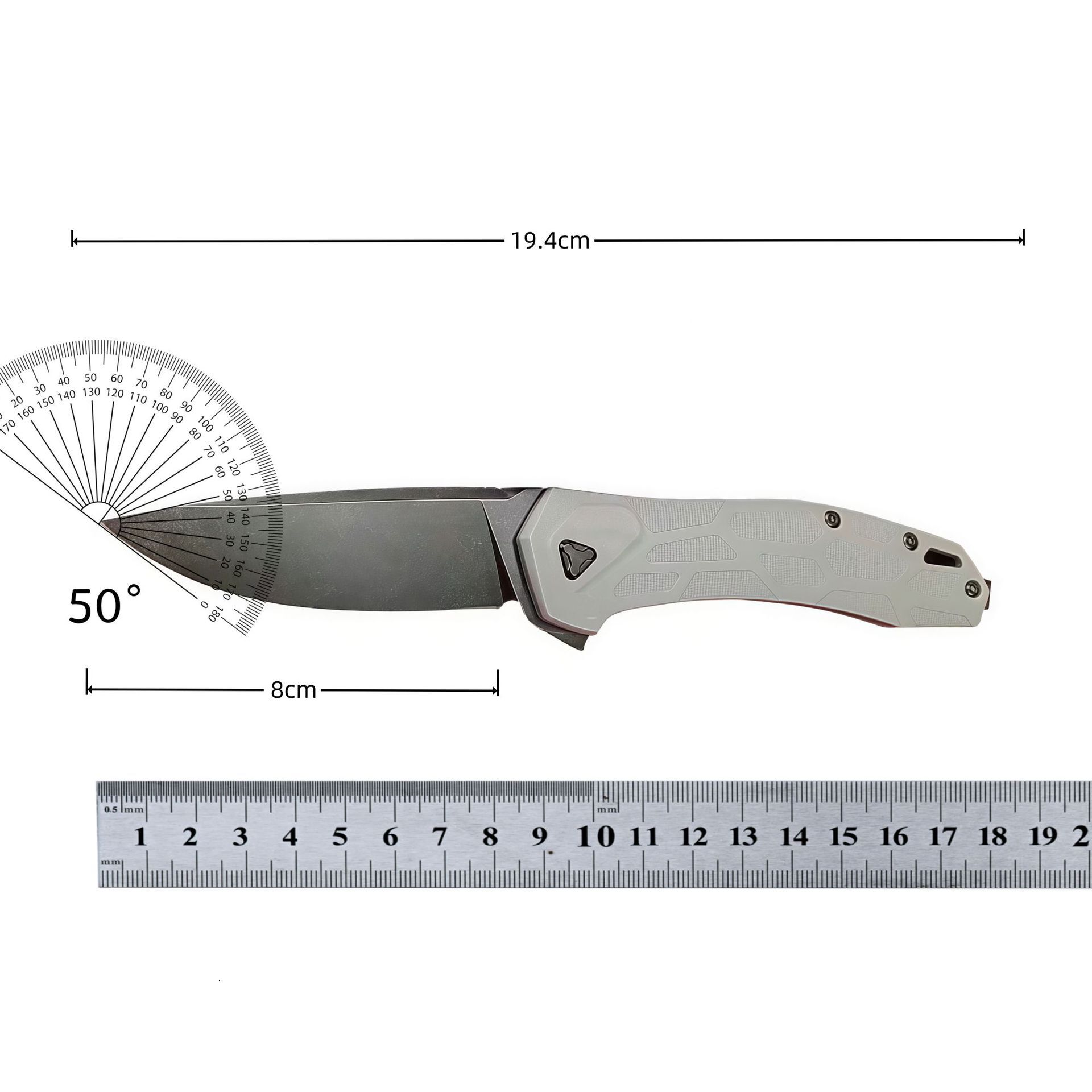 2042 Folding Pocket Knife D2 Blade Nylon Fiberglass Handle Multifunction Fruit Outdoor Camping Knife EDC Defensive Tools