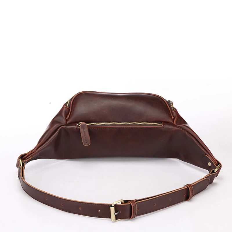 Men Waist Bag PU Leather FAshion Sports Shoulder ChEST Bag Cycling Travel Purse Mens Mobile Phone Waist Bag Zero WalletT260427
