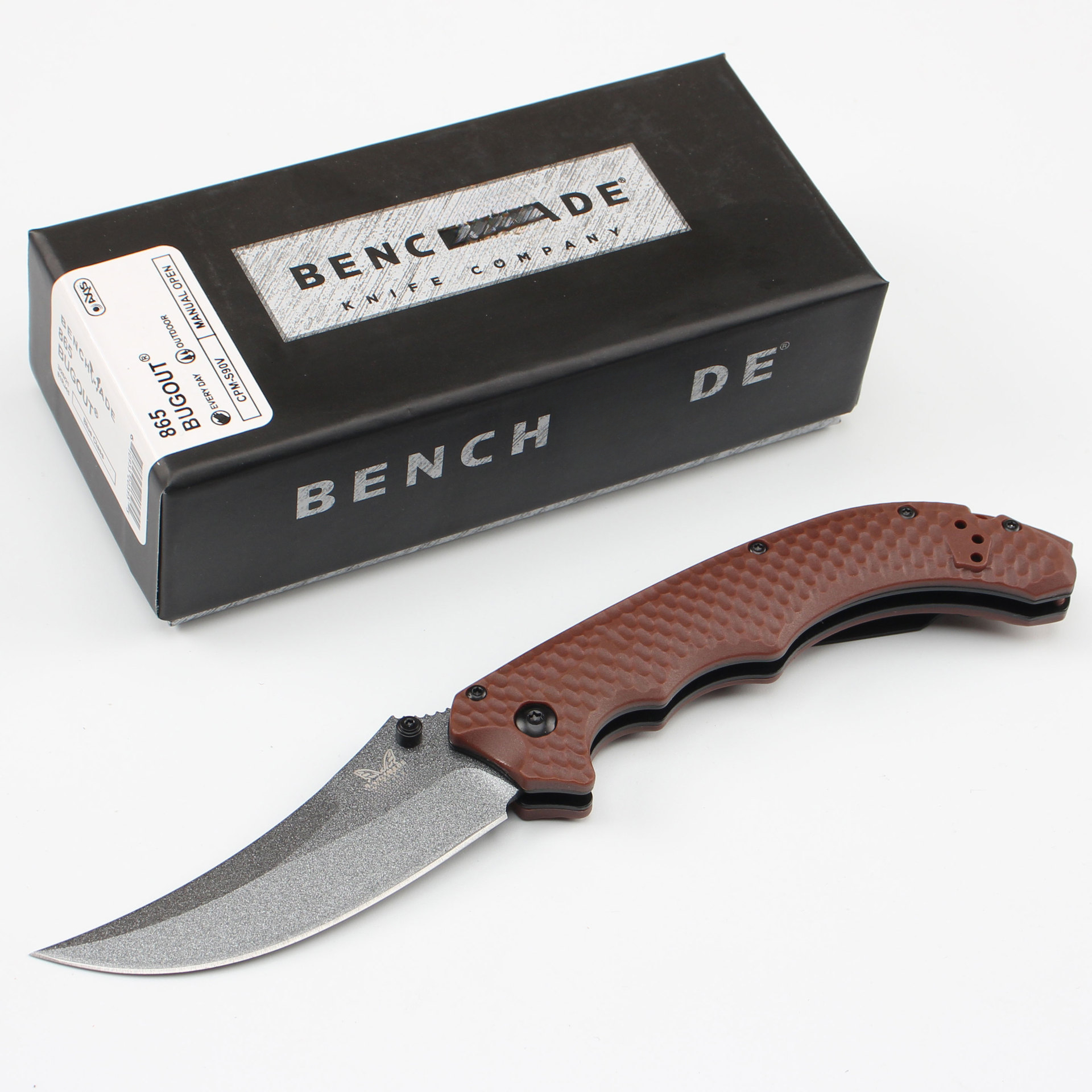 865 Mini Bedlam Best Foam Carbon Fiber / G10 Washers Folding Pocket EDC Tool Camping Hunt Mark S90V Blade Outdoors Knife