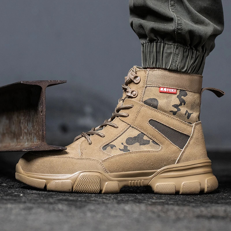 Sneakers Indestructible Shoes Work Safety Shoes With Steel Toe Cap Puncture-Proof Male Security Protective Shoes Tactical Boots 260427