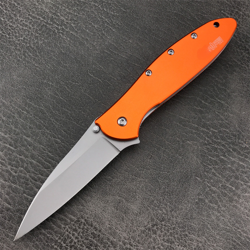 KS 1660 Pocket Folding Knife14C28N Blade Aluminum Alloy Handle Household Vegetable Knife Sharp Meat Cutter Kitchen Knives