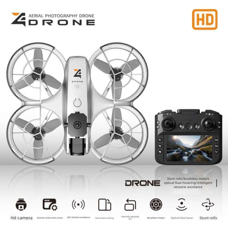Z4 Drone With 4.3" Big Screen Remote Control, Brushless Motor FPV Racing Drone, HD Aerial Photography, Optical Flow Hover, Quadcopter RC Plane Fo