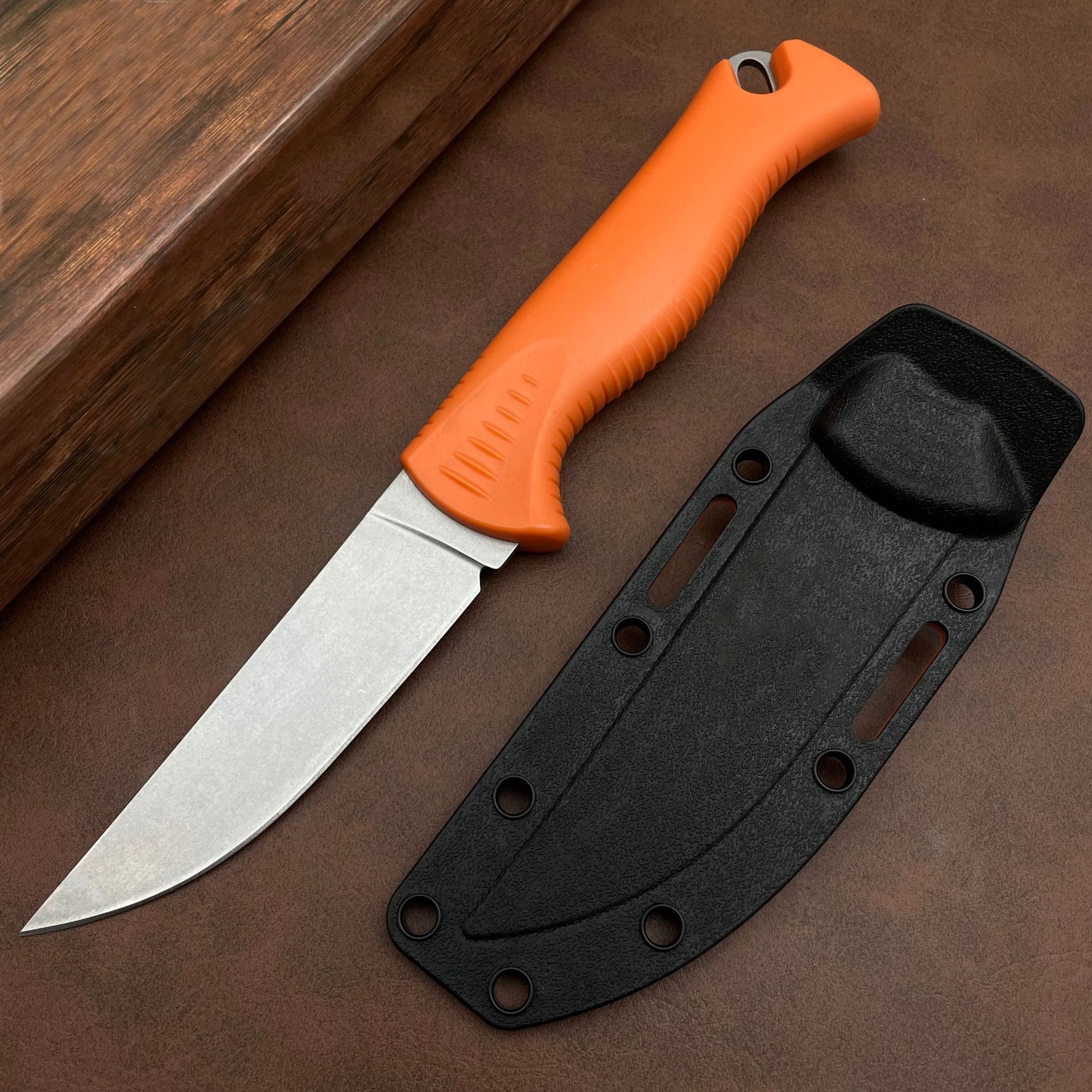 BM 15505 Outdoor Fixed Blade D2 Steel Blade Nylon Fiber Handle Ideal for Camping Exploration and Hunting Specialized EDC Knives