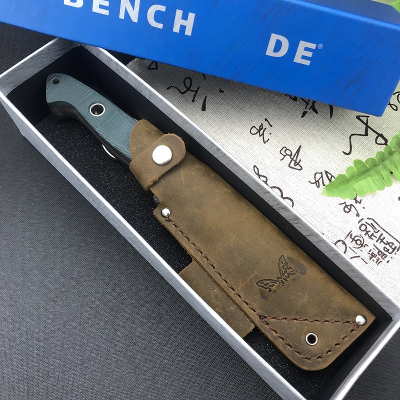 BM 162 Buschcrafter Fixed Blade Knife S30V Blade G10 Handle with Sheath Wilderness EDC Survival Rescue Hunting Knives