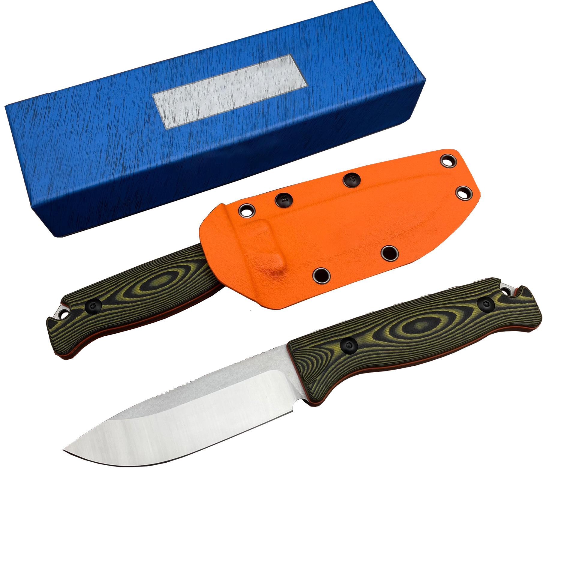 BM 15002 Wilderness Survival Straight Blade Pocket Knife with Sheath Hunting Combat Tools Bushcrafter Outdoor Gift Knives